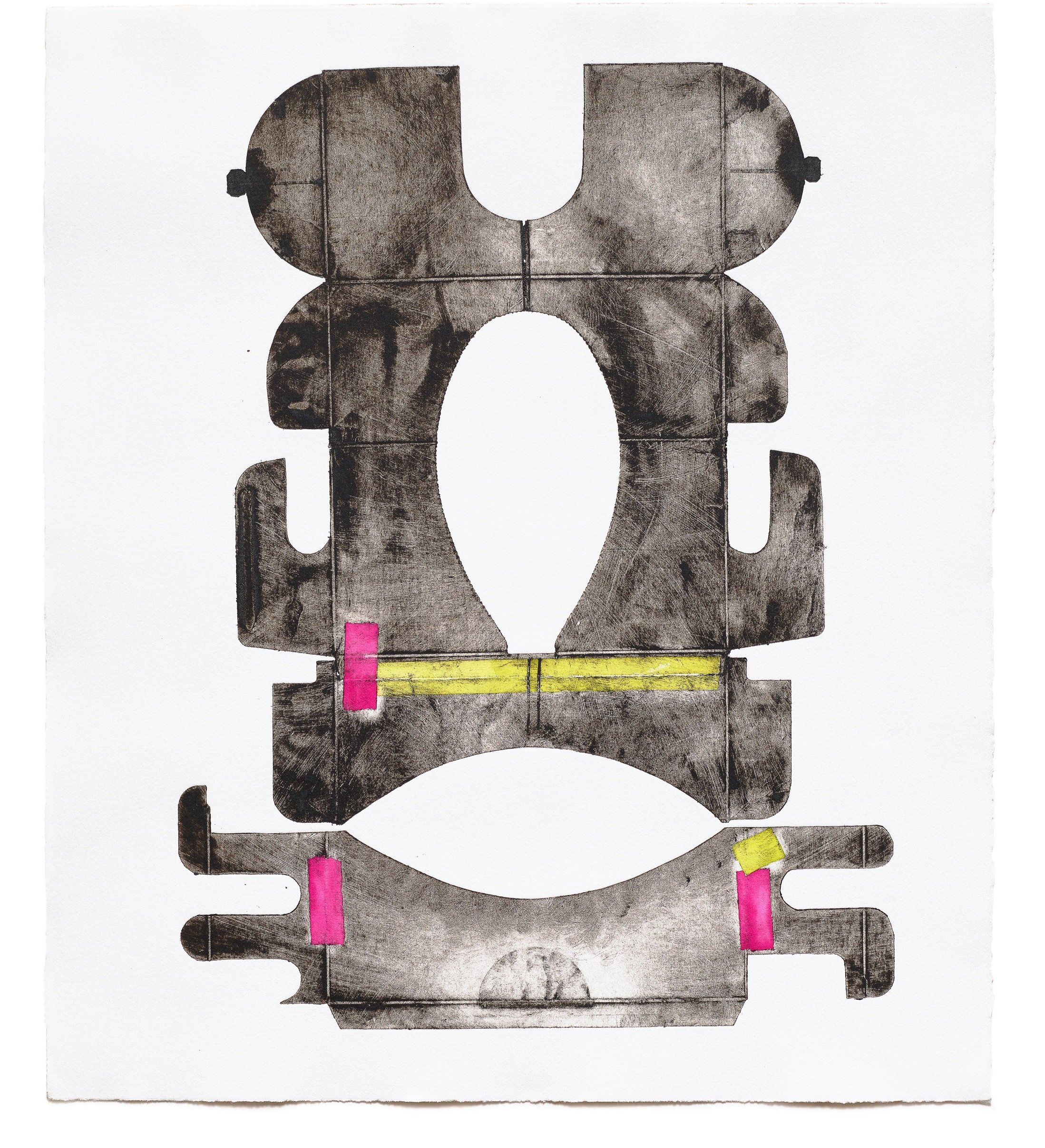   Untitled 2,  2023   Intaglio print (oil-based ink on rag-paper) Edition variée of 3 25 x 21 in 