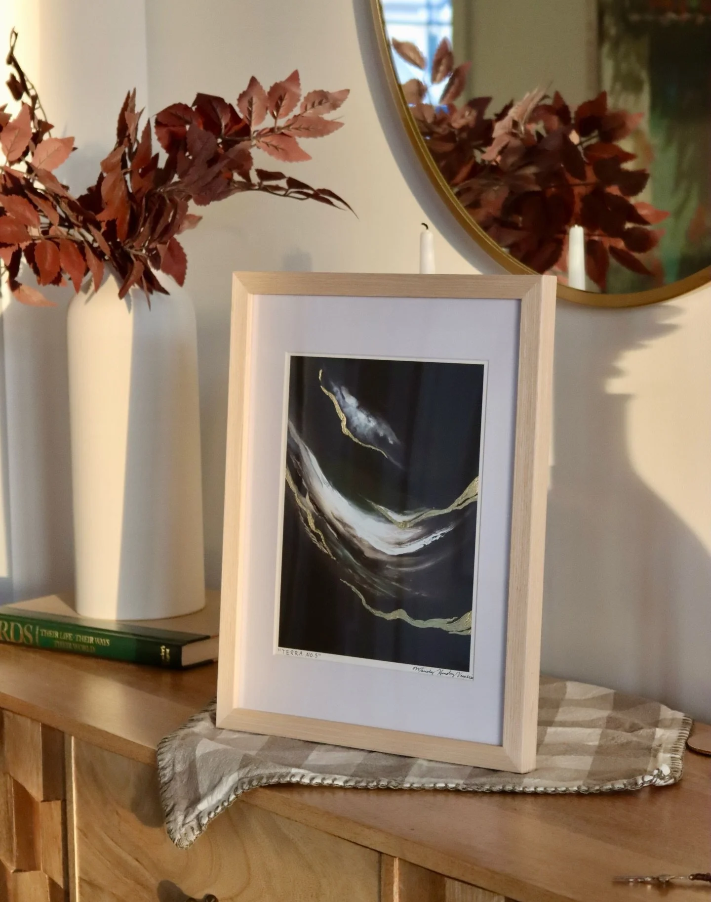 Loving this print with the frame, mat, and lighting ✨

Terra No.5 is my most popular piece from the Terra collection, and the very first original to sell.

Art Featured: Terra No.5 | 8&times;10 Special Edition Paper Print

DM me for info on where to 