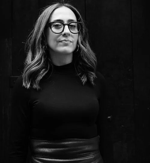 Black and white portrait of a life coach