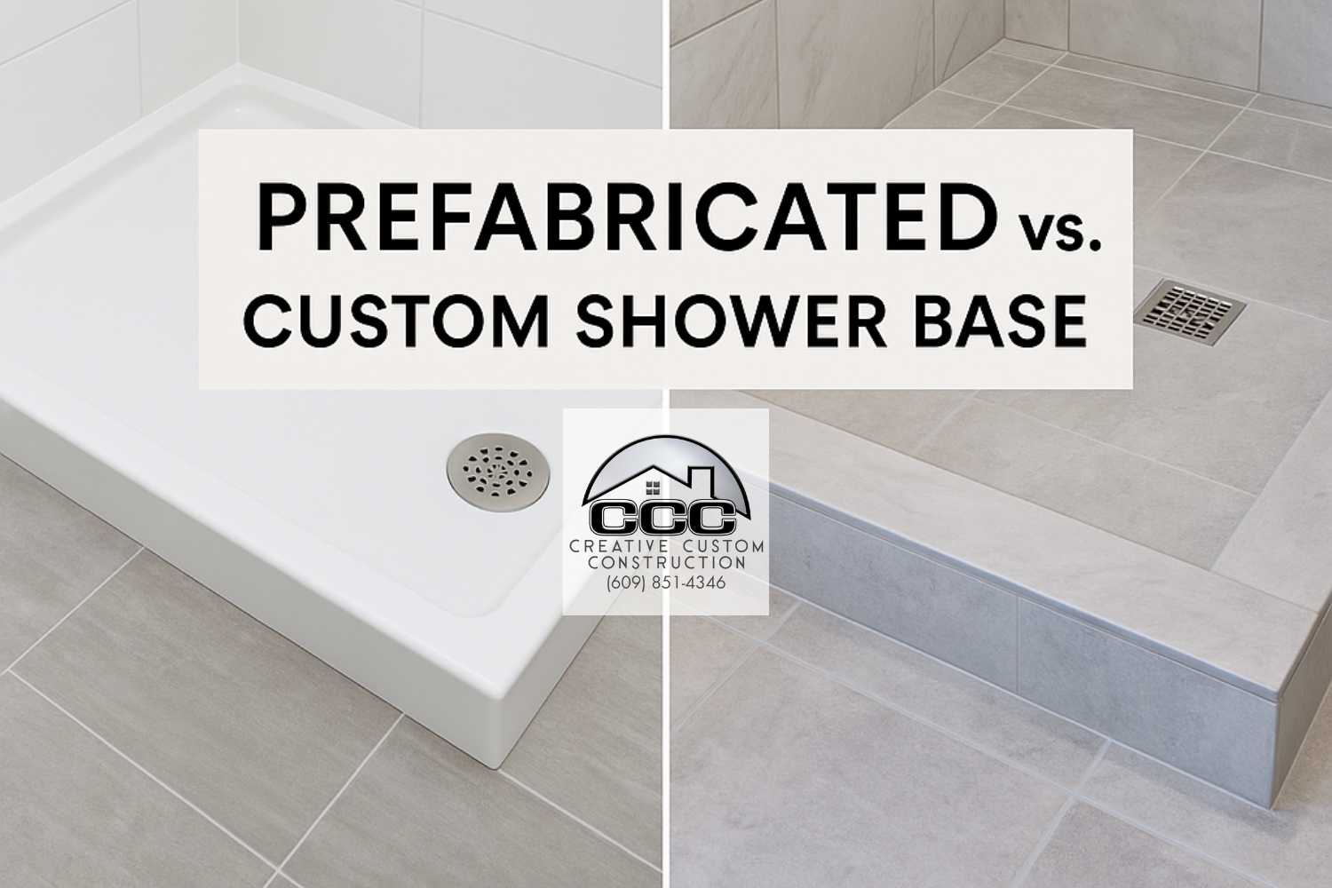 Prefabricated vs. Custom Shower Bases: Which Is Best for Your Bathroom Remodel?