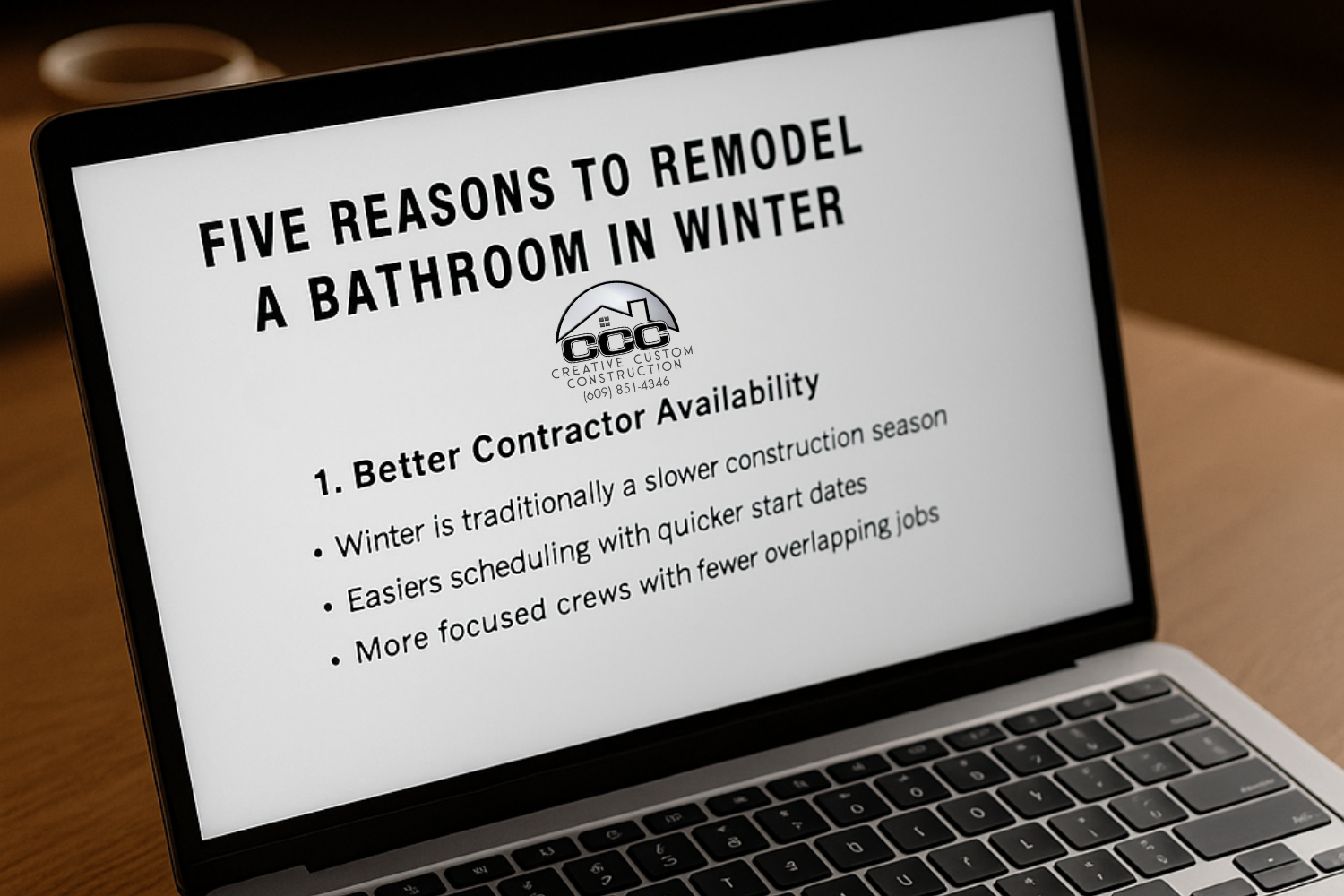 Five Reasons to Remodel a Bathroom in Winter