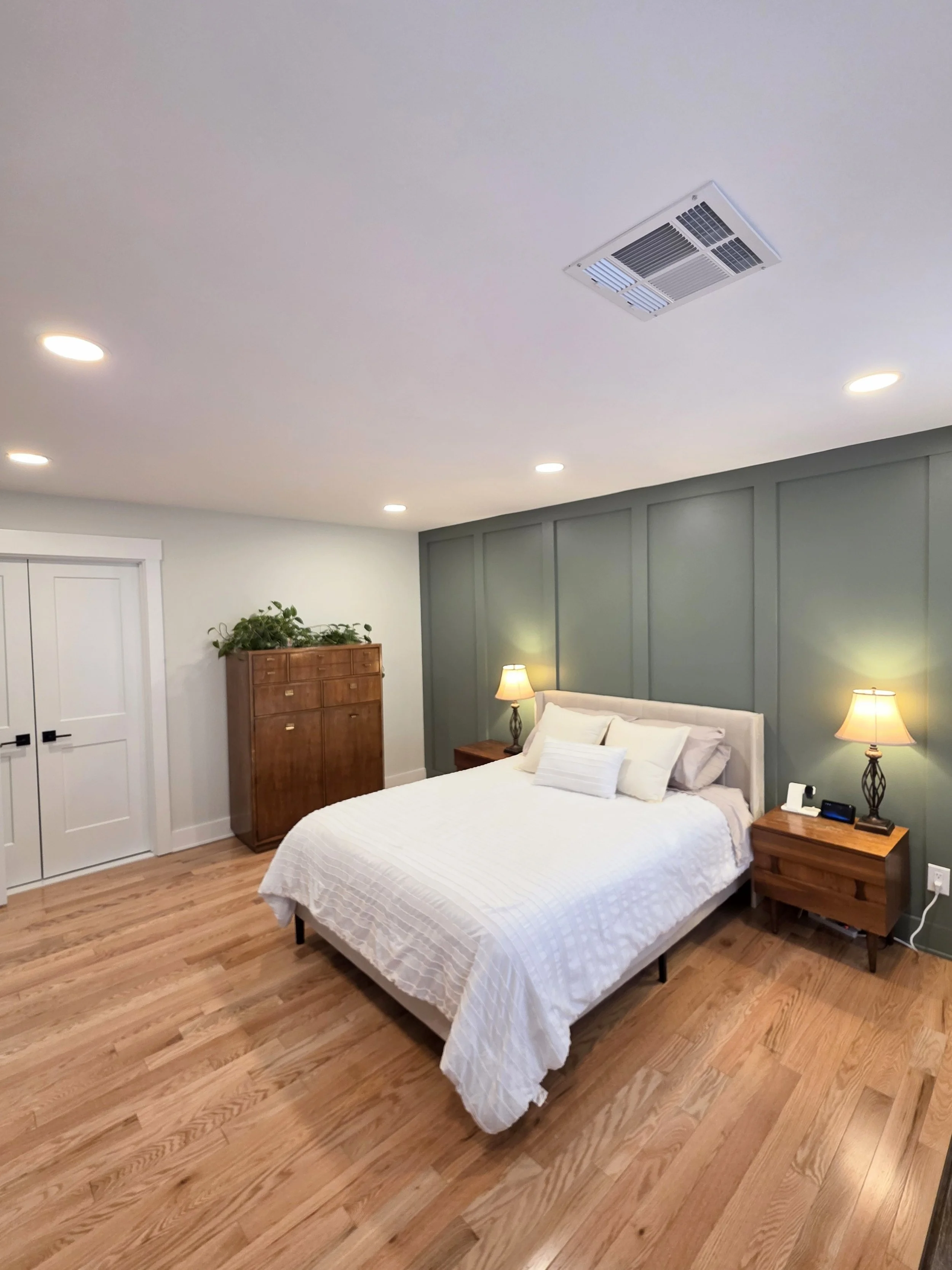 Katie & Kyle's Master Bedroom Accent Wall, Floors & Paint