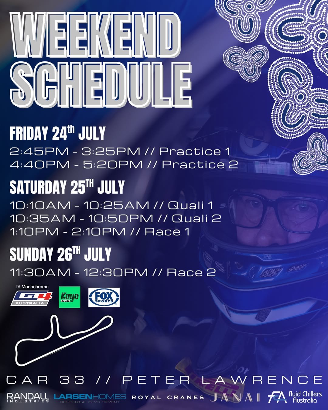 Good luck to the @randall__racing  team this weekend - who have arrived at the Top End and are racing at Hidden Valley over the next three days 🌴🚛

If you&rsquo;re in Darwin, head trackside and say hello to our favourite GT4 racing team.

Otherwise