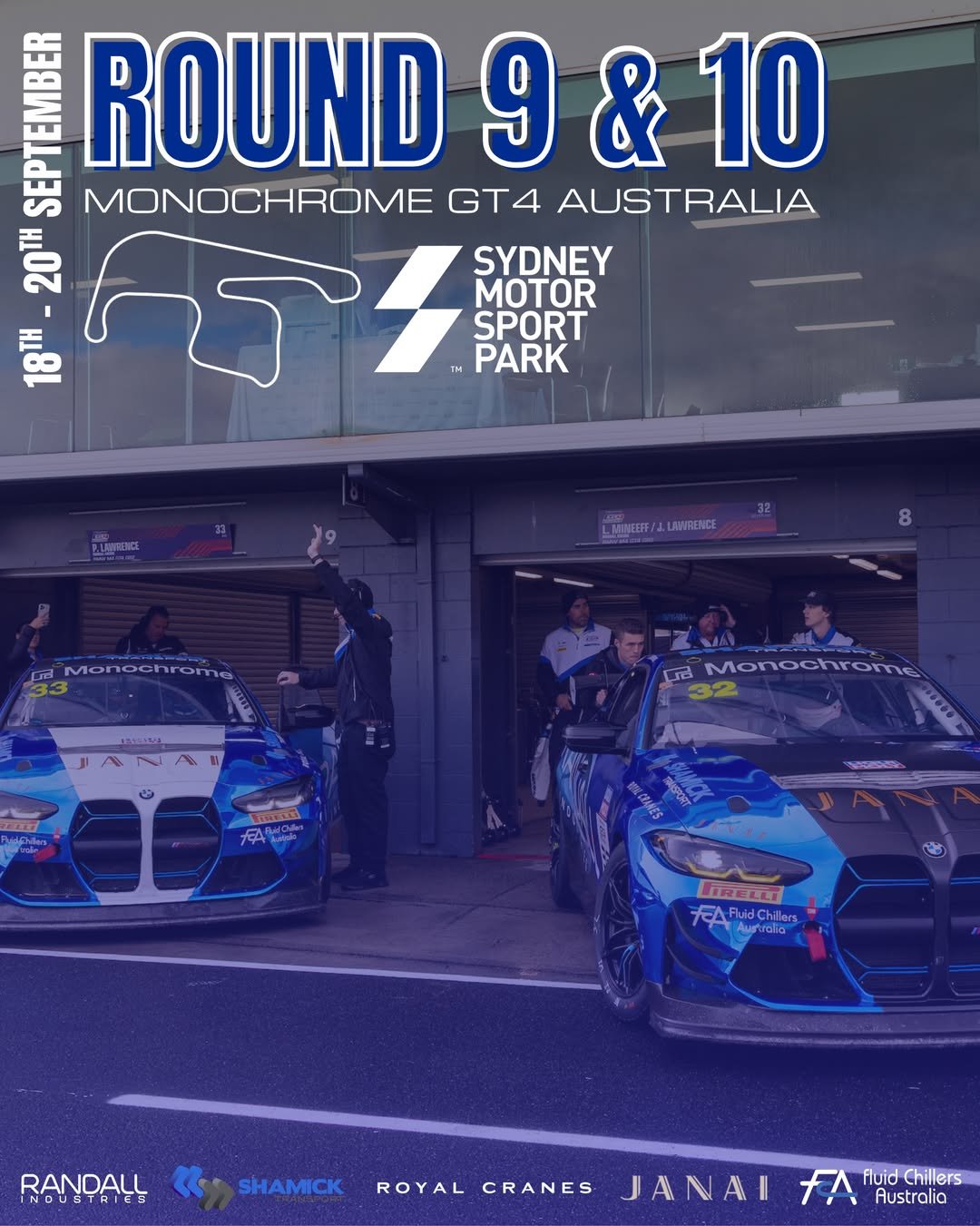 Precision matters on the track (and in the workshop!) 🏁

This weekend, @randall__racing is back on track at Sydney Motorsport Park for Rounds 9 &amp; 10 of the Monochrome GT4 Australia season.

With two BMW M4 GT4s hitting the grid, there&rsquo;s pl