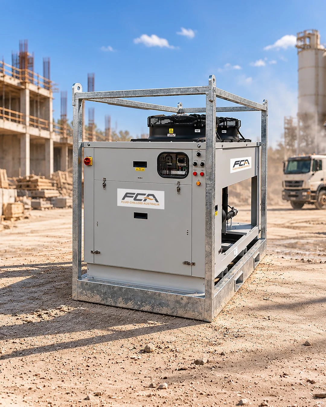 When concrete production requires temperature management, the right cooling equipment matters - especially in demanding Australian conditions.

Our team have designed and manufactured industrial process chillers to suit concrete applications, which i