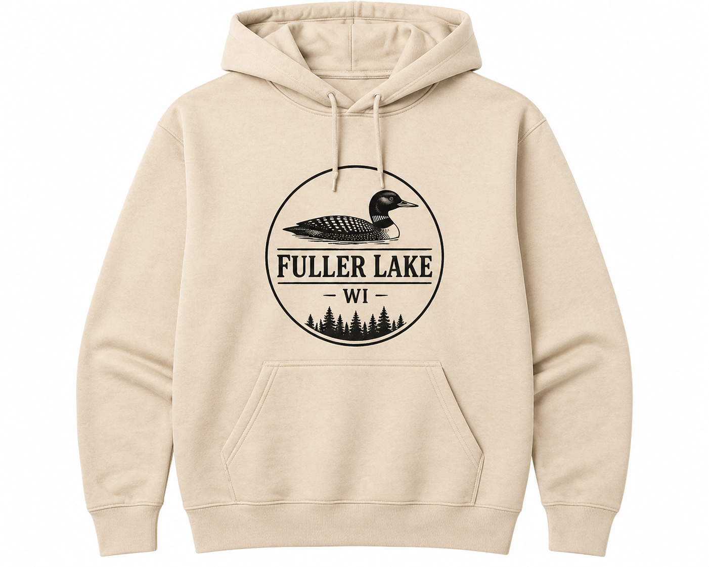 Unisex Natural Fuller Lake Hoodie