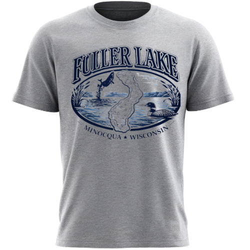 Unisex Grey Fuller Lake Tee-Shirt