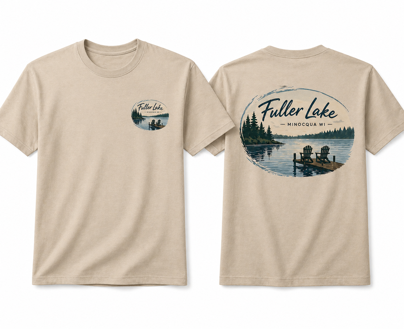 Unisex Sand Fuller Lake Tee-Shirt