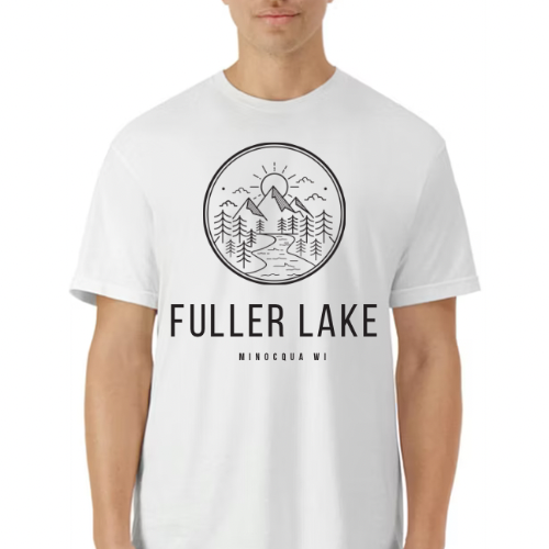Unisex White Fuller Lake Tee-Shirt