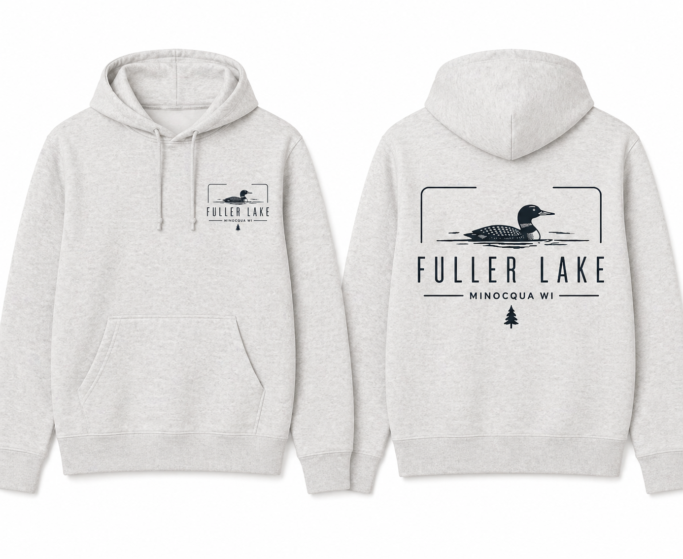 Unisex Ash Fuller Lake Hoodie