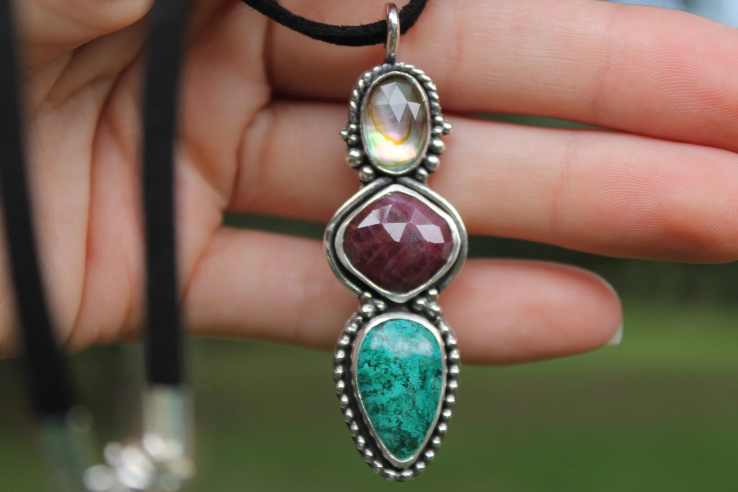 Third Eye Lotus Blossom Pendant