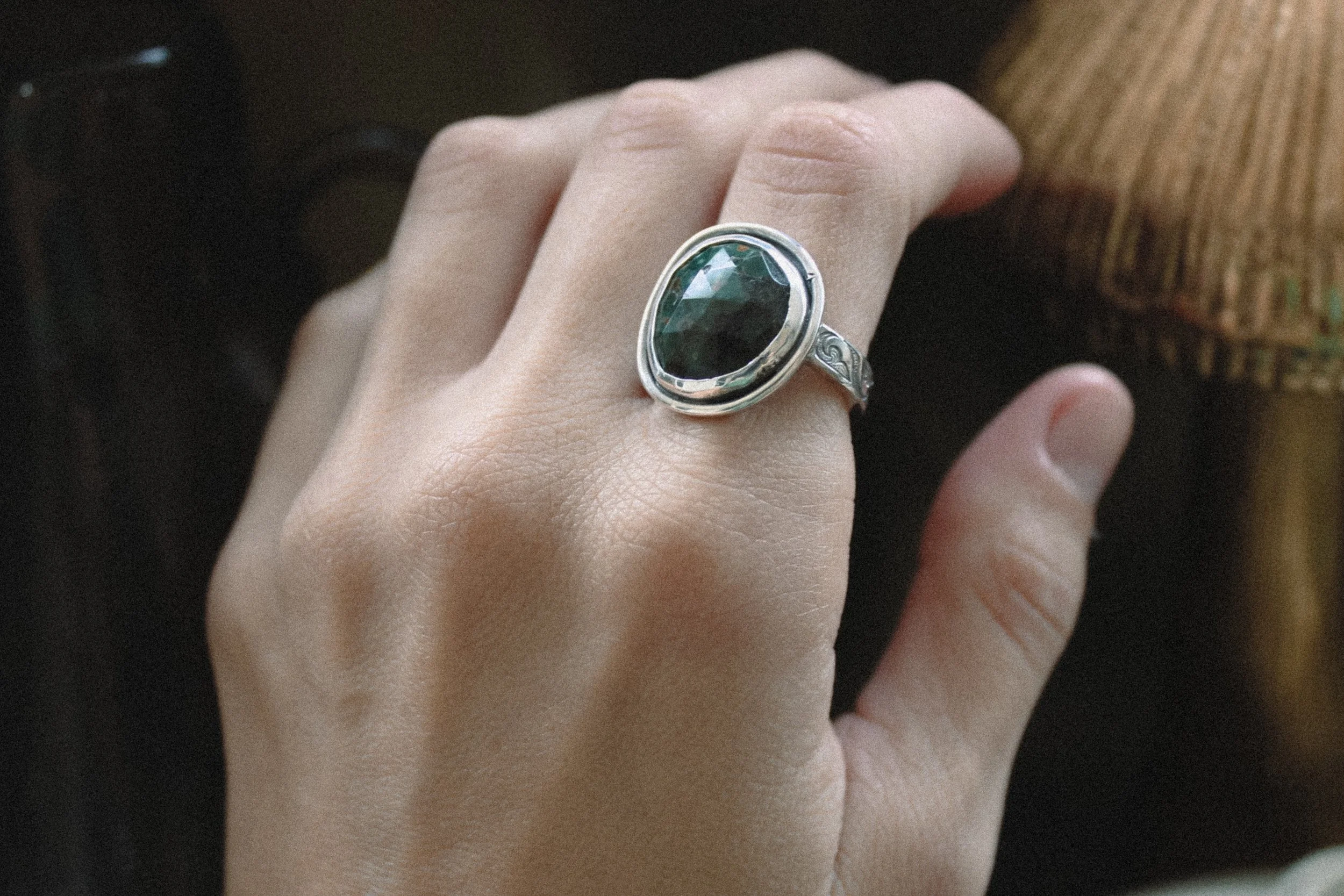 PATIENT WATERS OCEAN JASPER RING