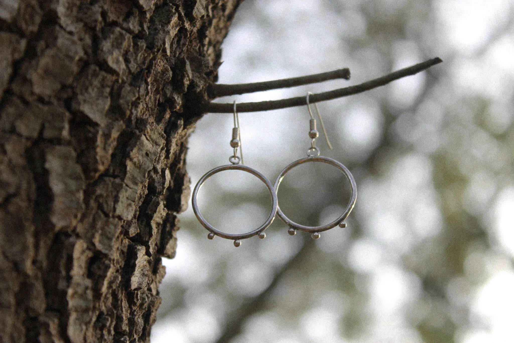 Silver Hoop Earrings