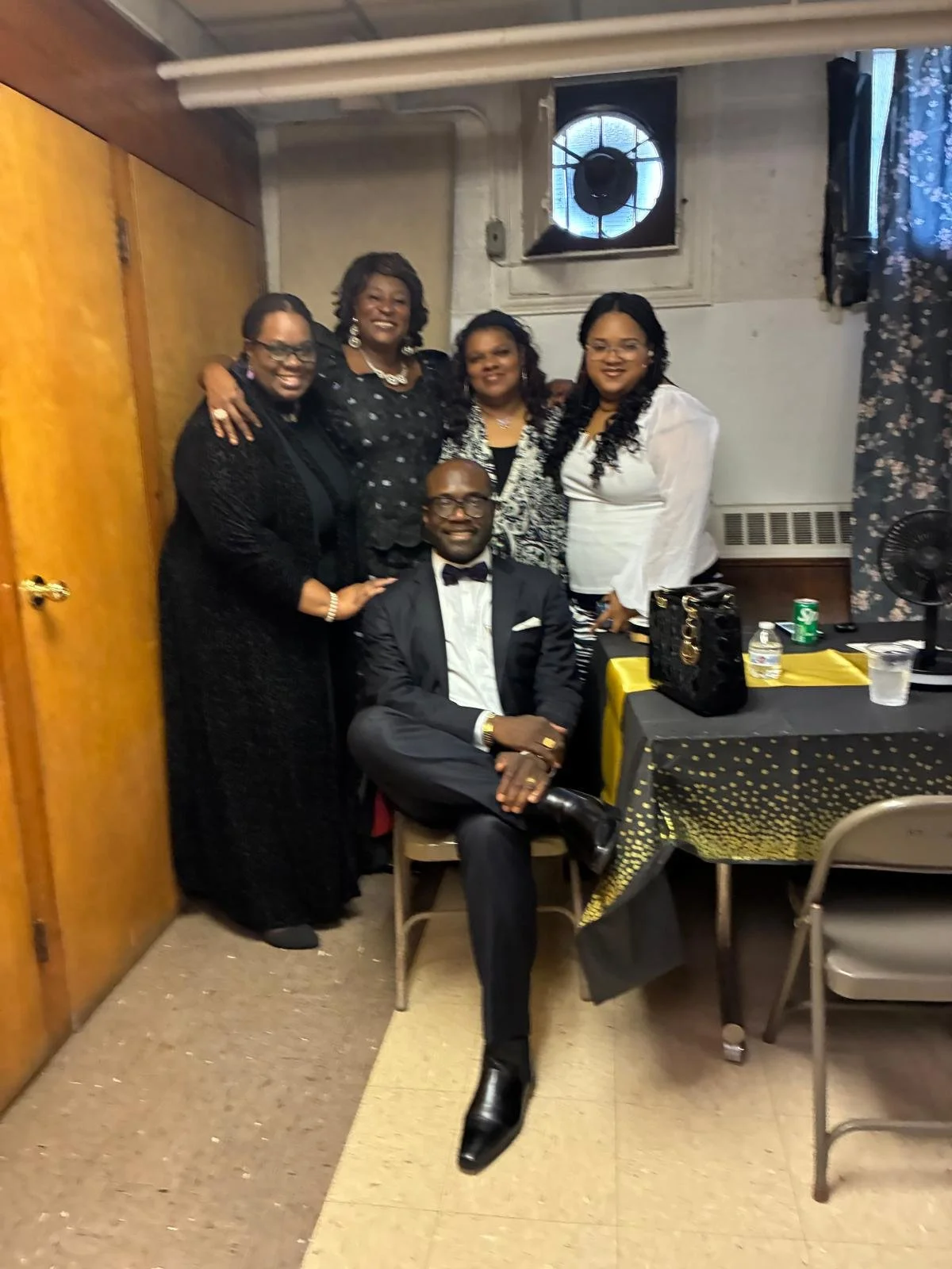 Pastor and Mrs Walters-Sleyon with some choir members .jpg