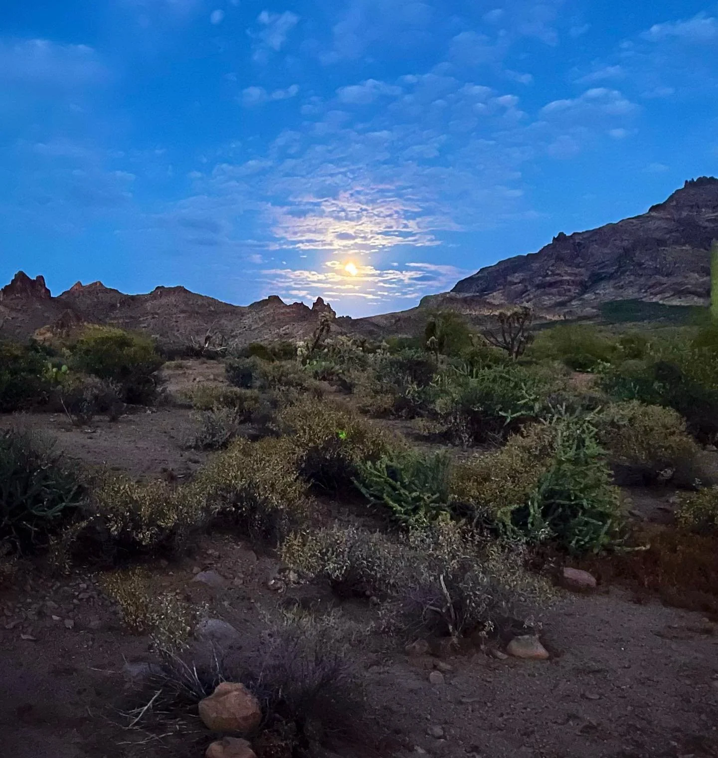 The moon came up for the eclipse and then&hellip;the Supertitions mountains are beautiful anyway the moon comes up &hellip; even with clouds. Had so much fun. Love the desert.#desert #southwest#superstitionwilderness #arizona #nikonphotography #mount