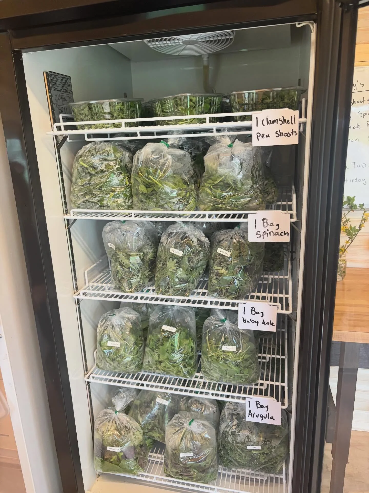 CSA pickup week 2. A full fridge of greens is a happy sight 🥬😄. Planting potatoes got a little more efficient and fun this year. And the shade cloth already on the high tunnel for greens and seedlings but just wait a few days .. the swing from 90&r