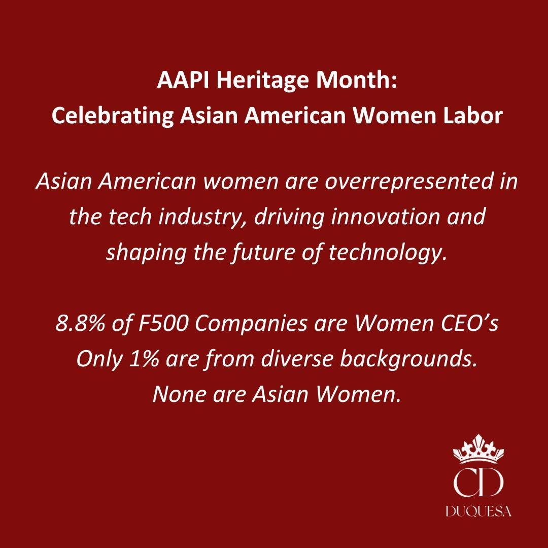 π Celebrating Asian American women in tech and advocating for diverse leadership! Among F500 companies, only 1% of women CEOs are from diverse backgrounds, with no representation for Asian women. Let's champion diversity in top-tier leadership roles