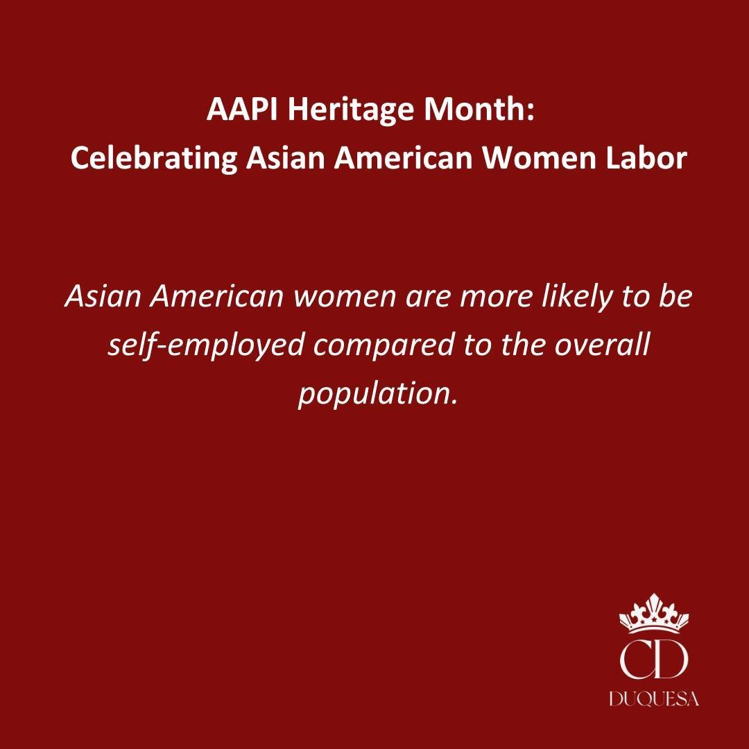 πΌ Fact: Asian American women are paving their own paths as entrepreneurs, showing higher rates of self-employment compared to the general population. Let's applaud their innovation and entrepreneurial spirit! ππ° #EntrepreneurialWomen #AAPIHeritage