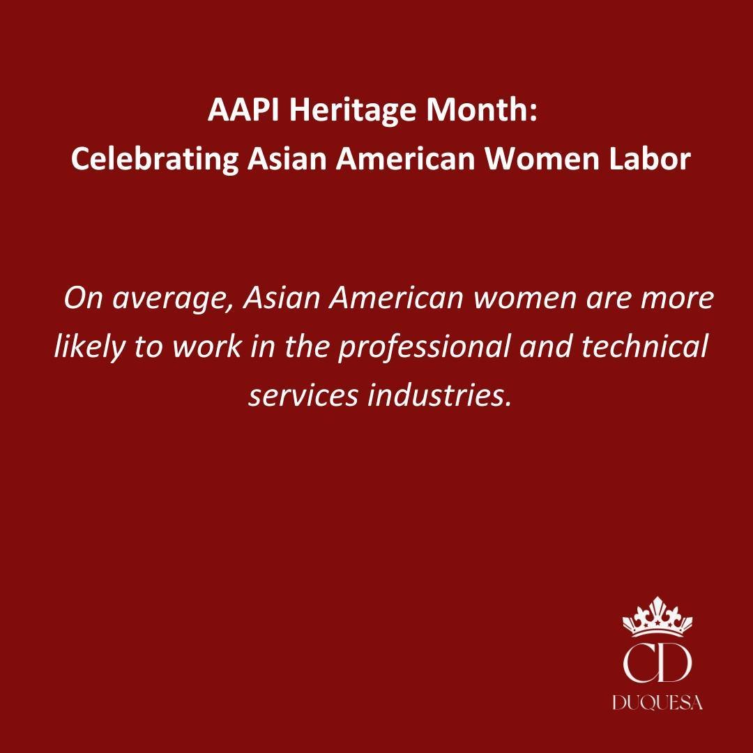 πΌ Industry Trends: Asian American women are often found in the professional and technical services sectors, contributing their expertise and skills to various industries. Let's recognize and support their valuable contributions! π‘π§ #ProfessionalWo