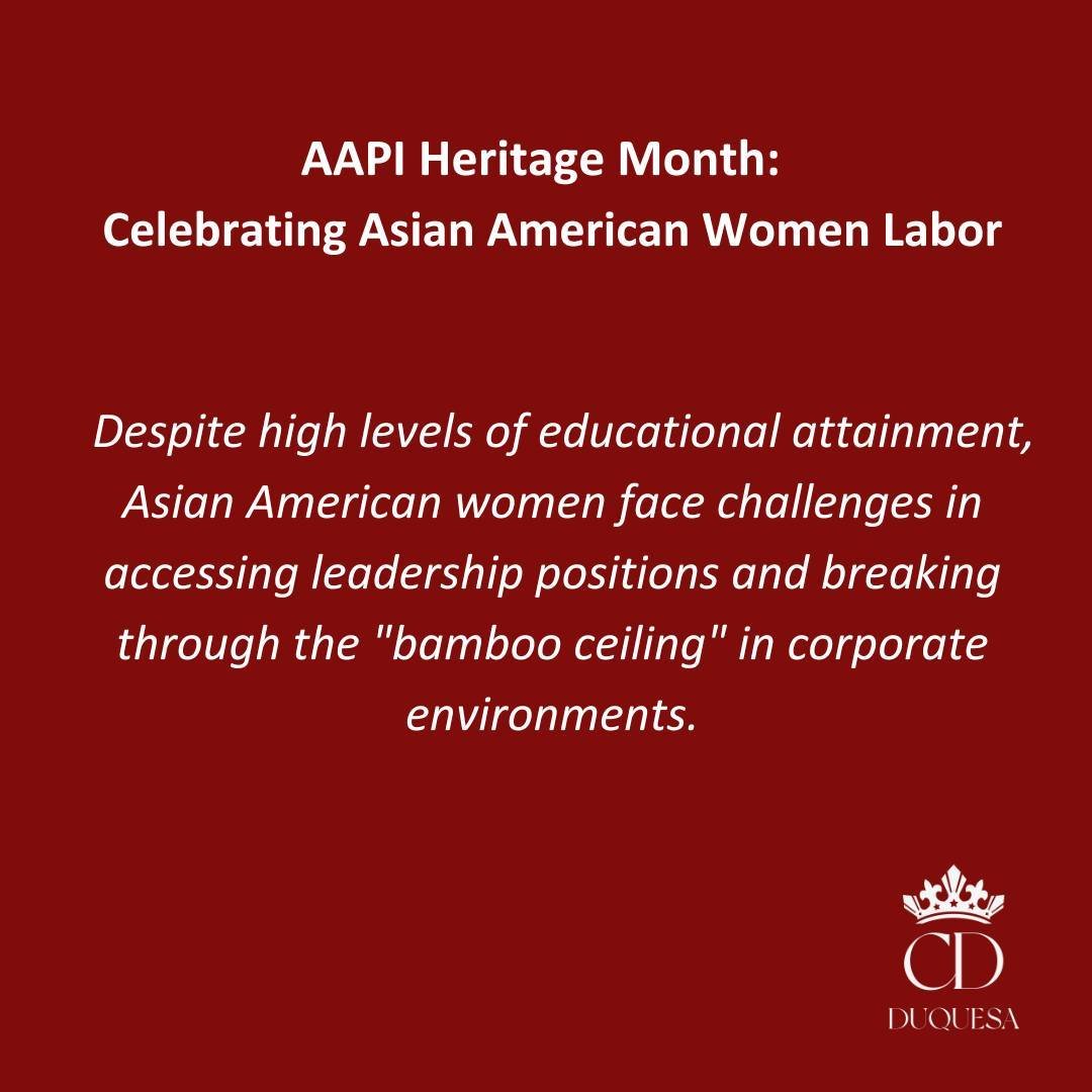 π Shattering Stereotypes: Despite high education levels, Asian American women face barriers in accessing leadership roles and breaking the "bamboo ceiling." Let's challenge outdated stereotypes and create pathways for all to succeed in the