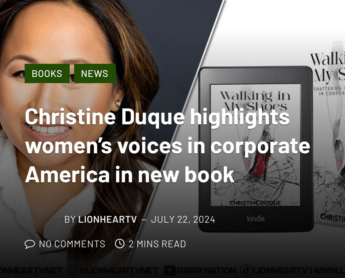 More π΅πPhilippine Press Coverage from @lionheartvnet about @christineduque Amazon Best Selling book “Walking In My Shoes: Shattering Glass Ceilings in Corporate America.”
Check out the article (link below and in bio) and GET YOUR COP