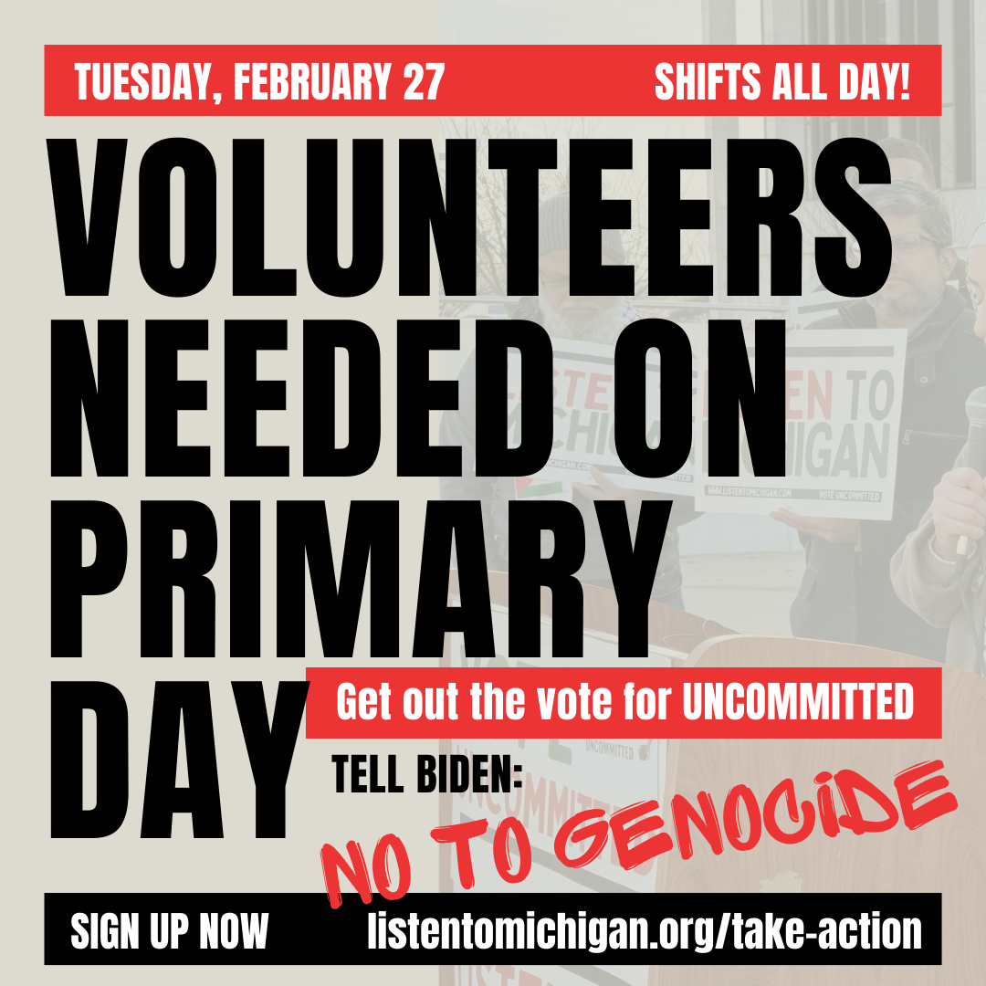 Volunteers Needed on Tuesday, February 27: GOTV on Primary Day