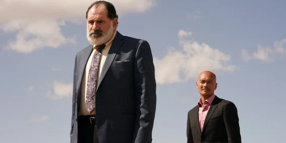Richard Kind and Mark Dacascos in Run & Gun (2022)
