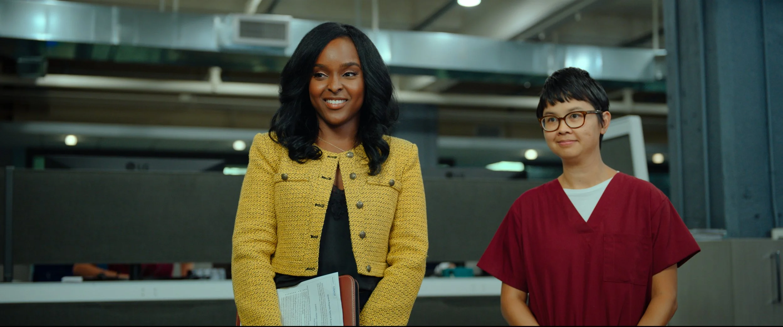 Antoinette Robertson and Charlyne Yi in Block Party (2022)