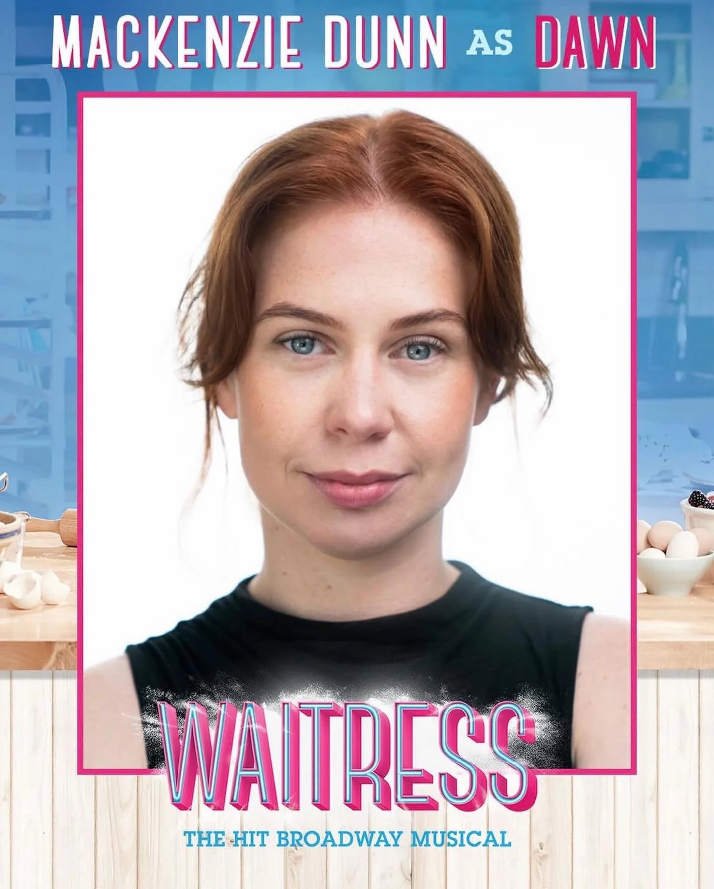 @mackenzieannedunn is taking to the stage as &lsquo;Dawn&rsquo; in the Broadway smash-hit musical Waitress! 🥧

Coming to Her Majesty&rsquo;s Theatre Melbourne in May before playing at the Sydney Lyric Theatre in August. 

@waitressau