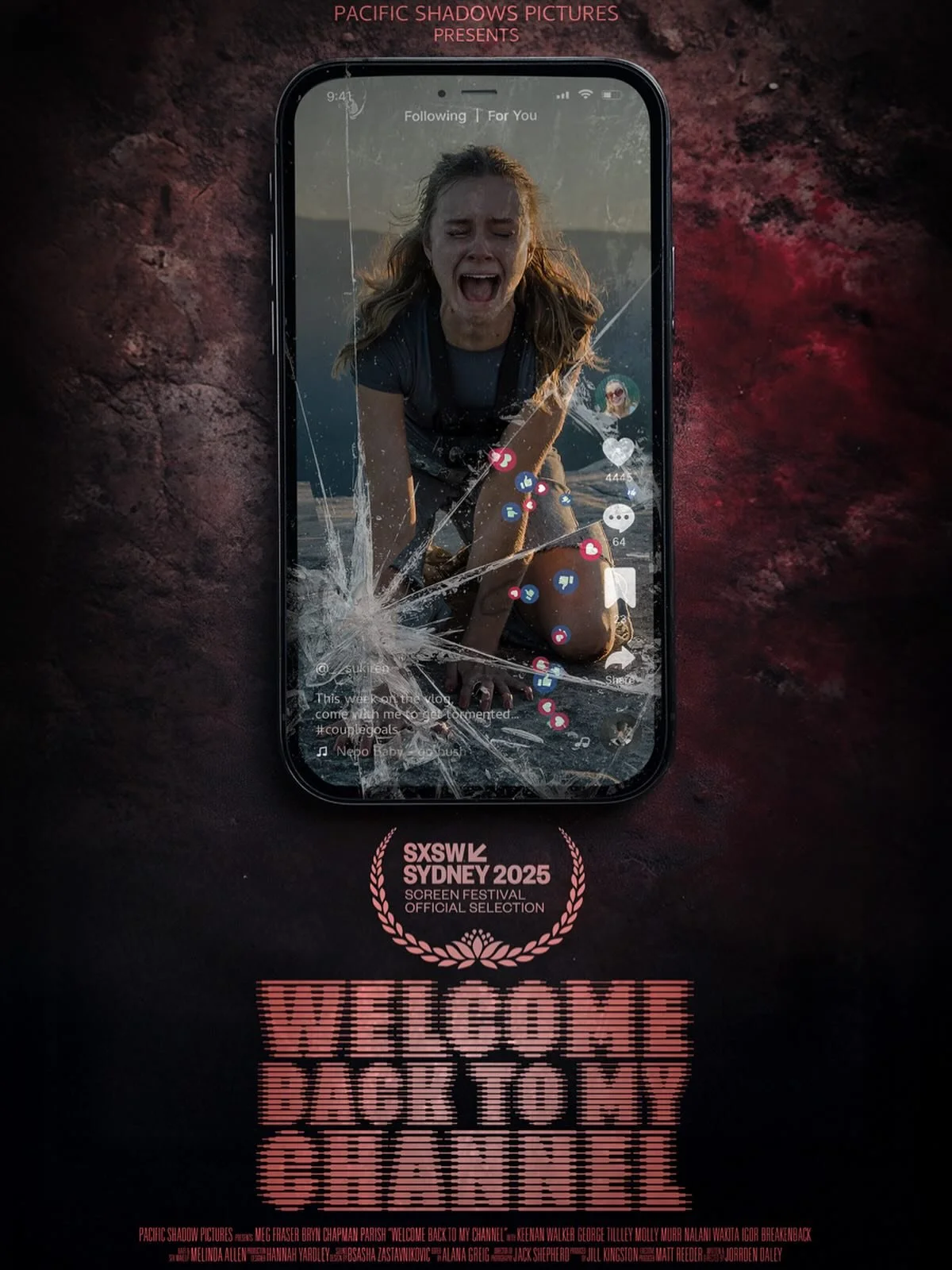 WELCOME BACK TO MY CHANNEL starring Meg Fraser. The found-footage horror feature premieres at SXSW Sydney on Thursday 16 October, 2025. 

@megfraserrr as Suki Ren
Written &amp; Directed by @jorrdendaley 
Produced by @jill_kingston