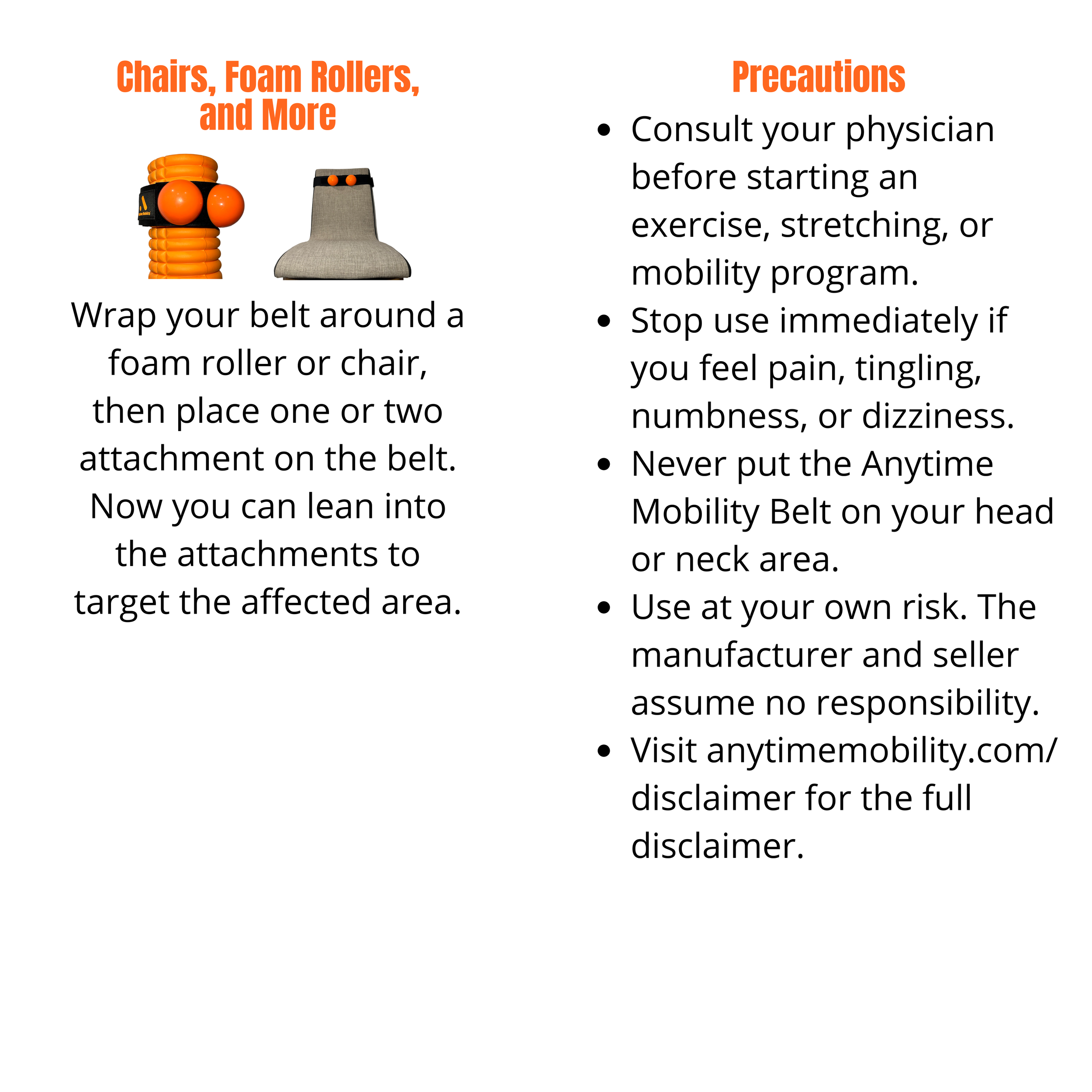 Anytime Mobility Belt How To Chairs Foam Rollers Precautions.png