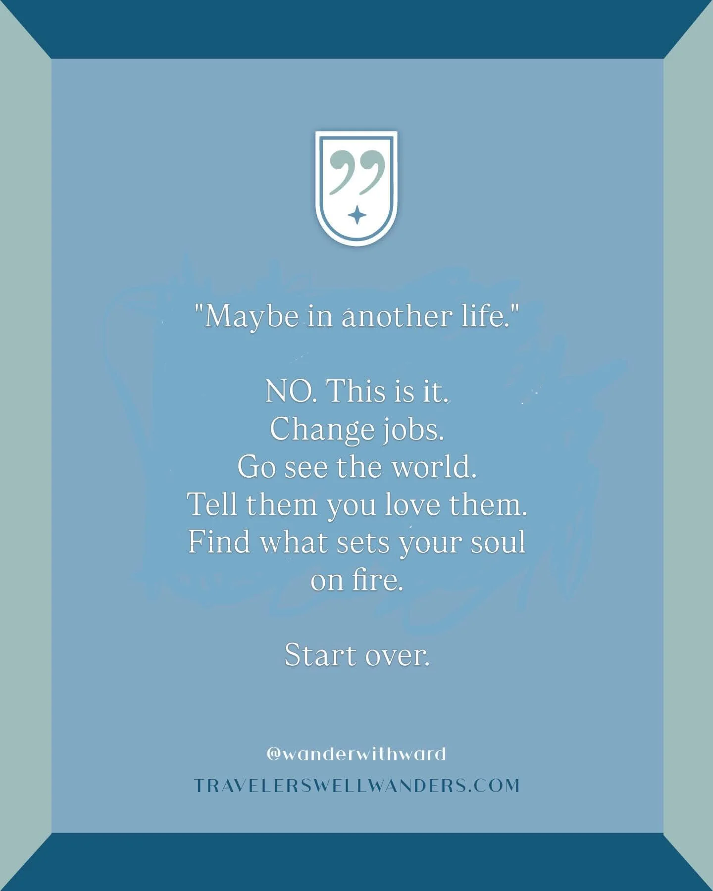 The world is waiting.  Stop saving it for someday.

🔗 Let&rsquo;s design the trip!

#wanderwell #LuxuryTravelDesigner #midlifetravel #intentionaltravel