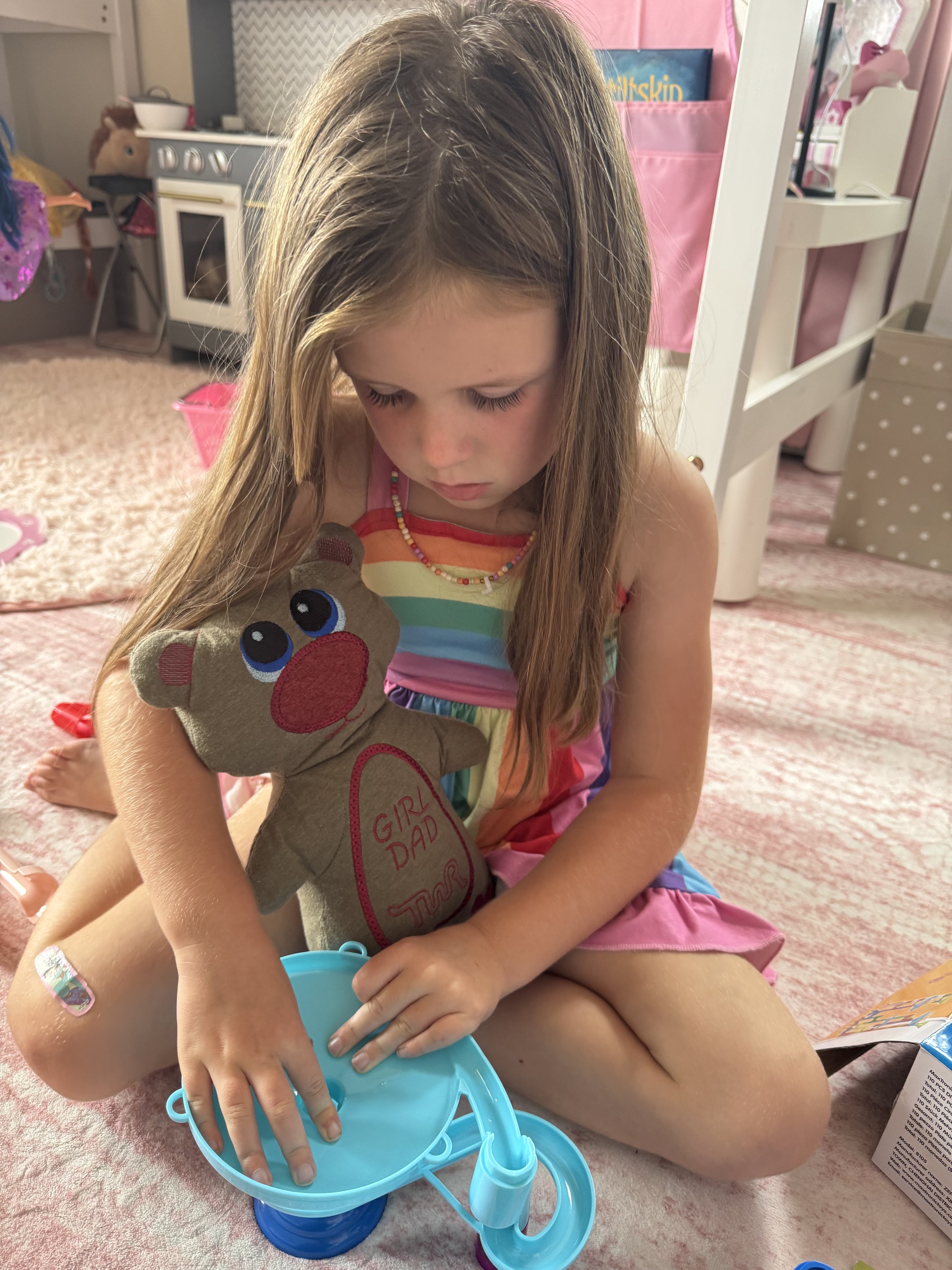 Lucy with Daddy Bear