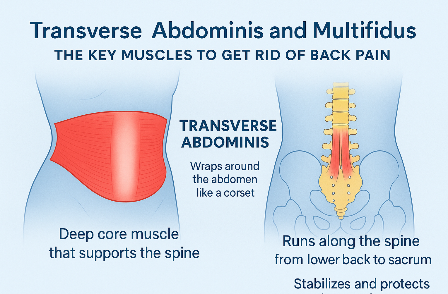 The Transverse Abdominis + Multifidus —                            The REAL Missing Link in Chronic Low Back Pain Relief