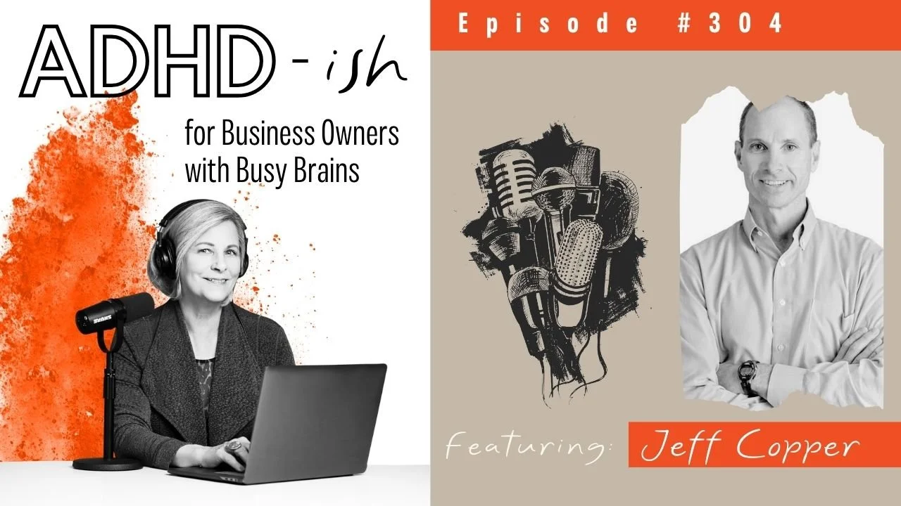 ADHD-ish Podcast, ADHD-ish blog, Diann Wingert, Diann Wingert Coaching, Improve ADHD Executive Coaching with Cognitive Ergonomics, adhd mindset and motivation podcast, adhd executive coaching, executive function impairments, Jeff Copper