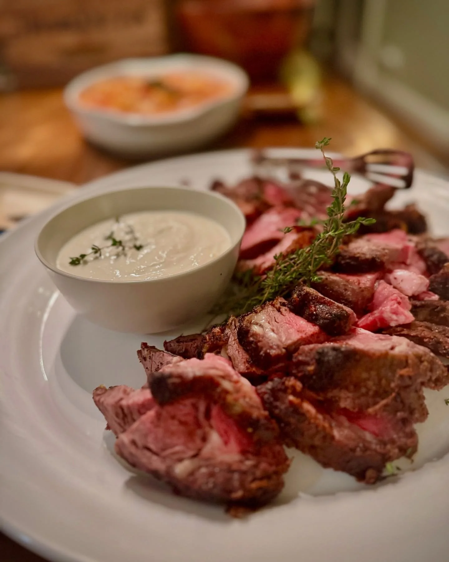 Prime Rib With Horse Radish Dipping sauce