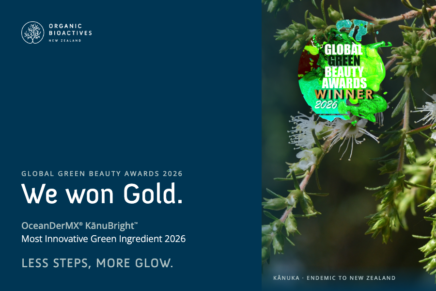 OceanDerMX® KānuBright™ Wins Gold at the Global Green Beauty Awards 2026