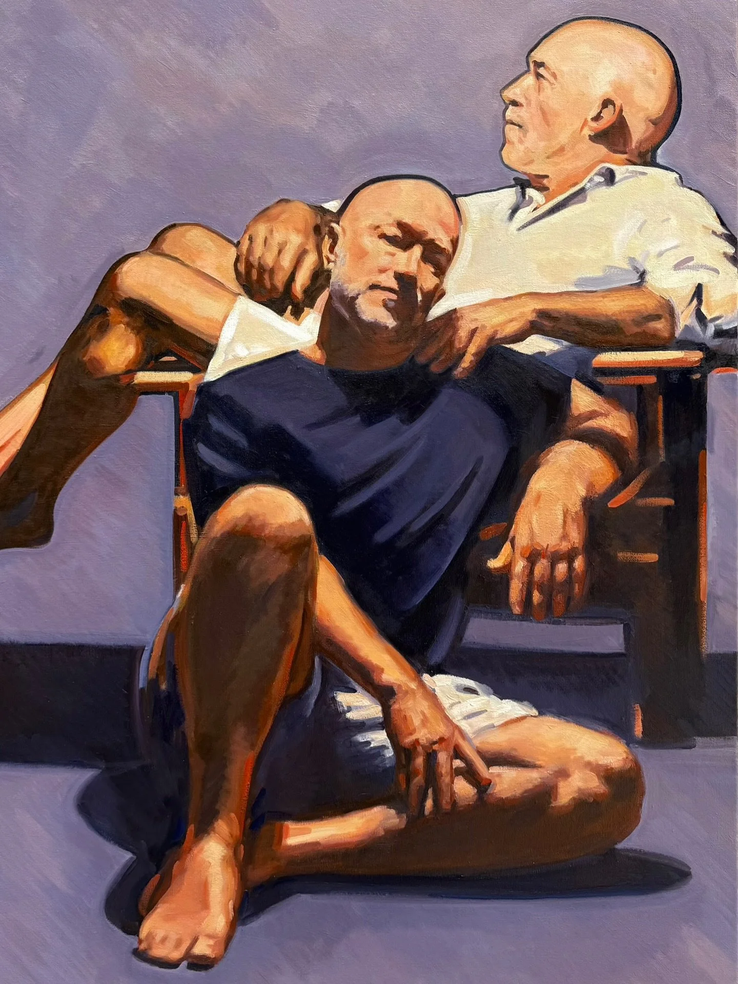 Paul and Greg

oil on linen, 150 x 100 cm
Lisbon, 2025

thank you @paulobyrne @greghatching !! x