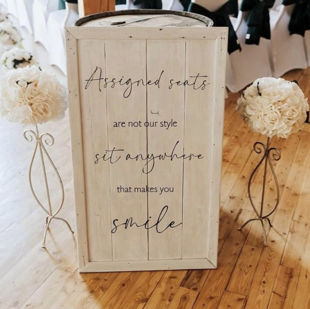 Seating Sign