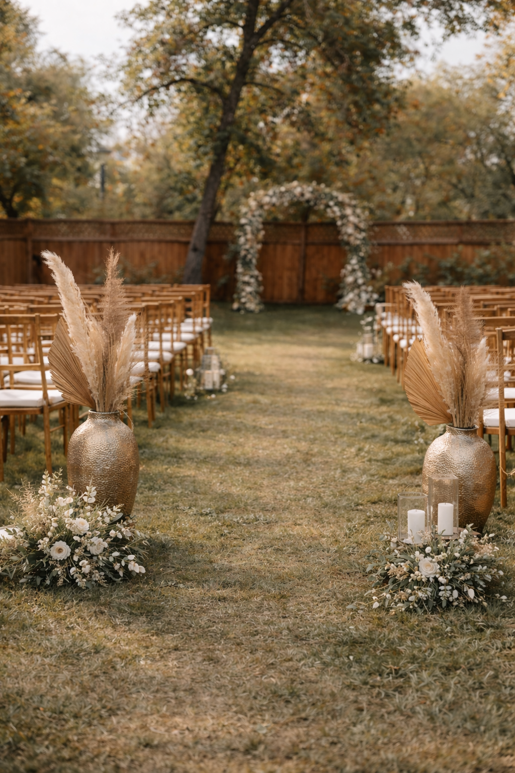 Statement Vase & Pampas Arrangements (2)