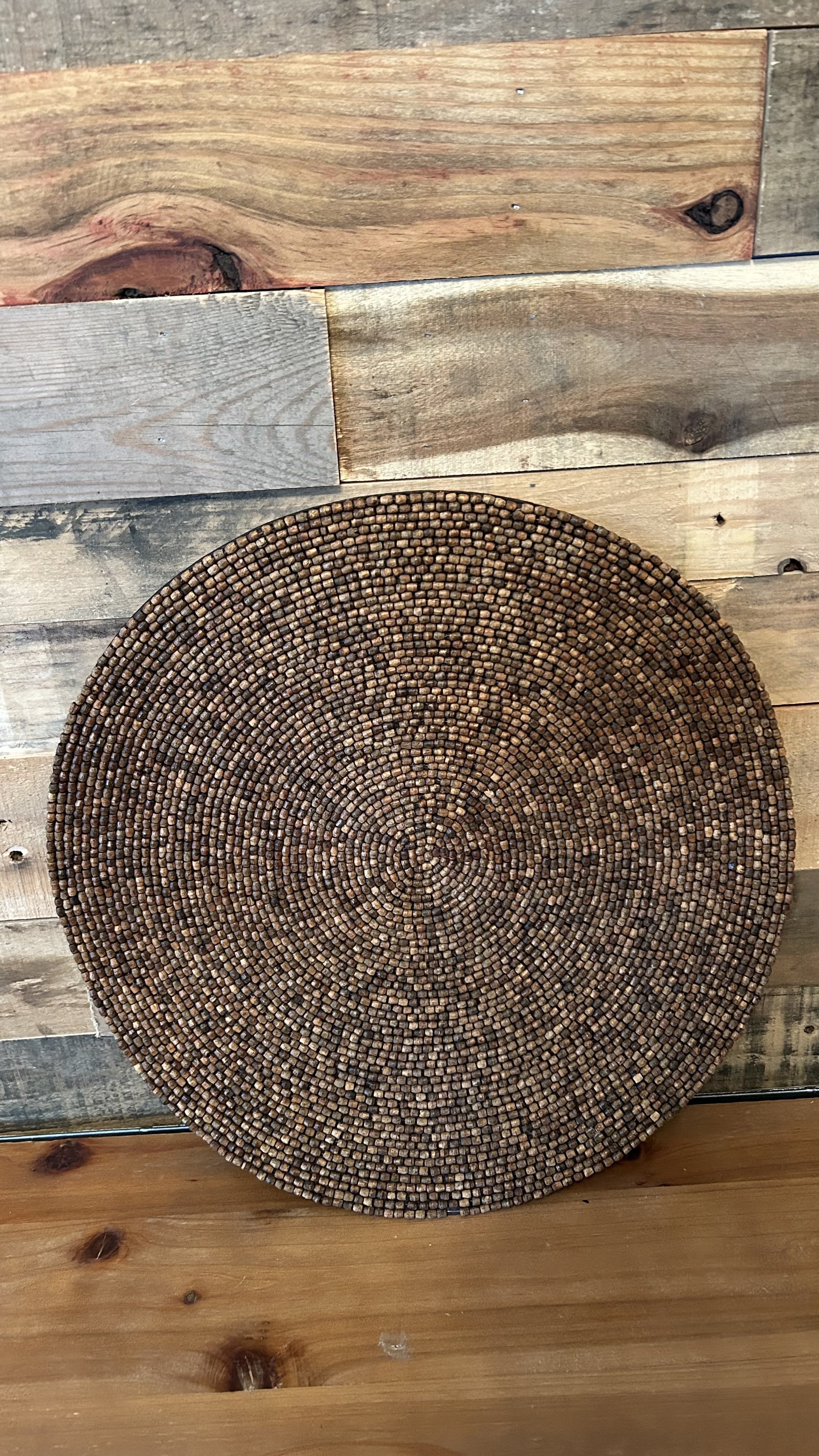 Wood Beaded Mat (6)