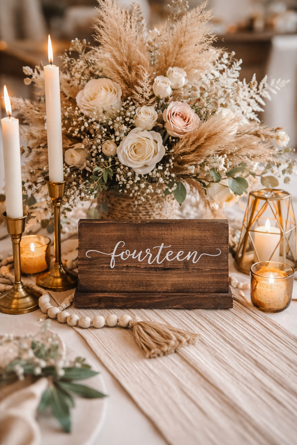 Wooden Table Number 1-20