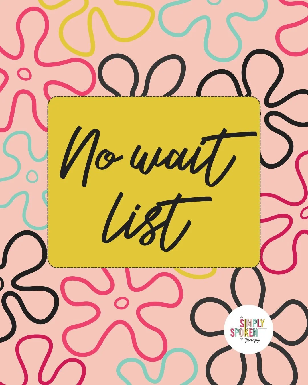 🚨No wait list alert!🚨
You read that right - no waiting, no stressing, no &ldquo;we&rsquo;ll call you in 6 months.&rdquo;
Just warm hellos, happy kiddos, and therapy that starts now!
Let&rsquo;s skip the waiting and get straight to the progress part
