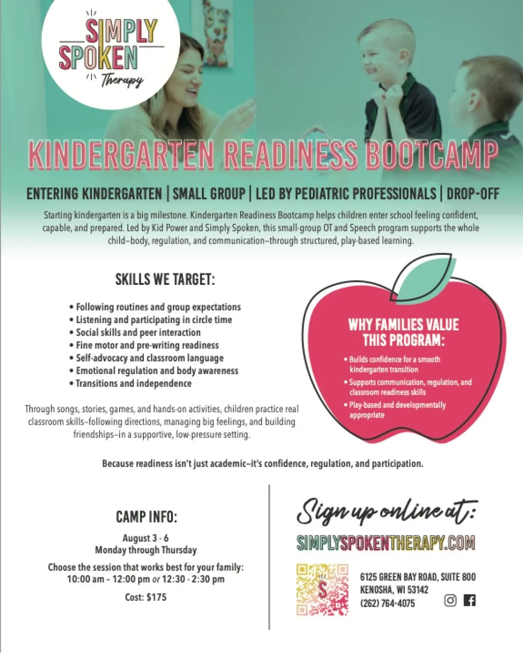 Kindergarten is a BIG deal. 🎒✨
New routines. New friends. Bigger expectations. And for some kids&hellip; some pretty big feelings too.

That&rsquo;s exactly why we created our Kindergarten Readiness Bootcamp!

This small-group camp is designed for k