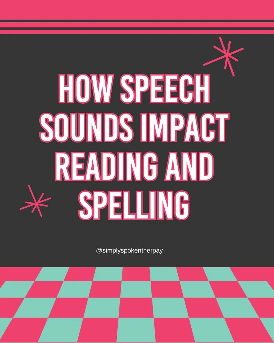 When a child has a speech sound error, it doesn&rsquo;t just affect how words sound when they talk. It can also affect how words look and feel when they try to read or spell them.

Here&rsquo;s why.

Reading and spelling both rely on something called