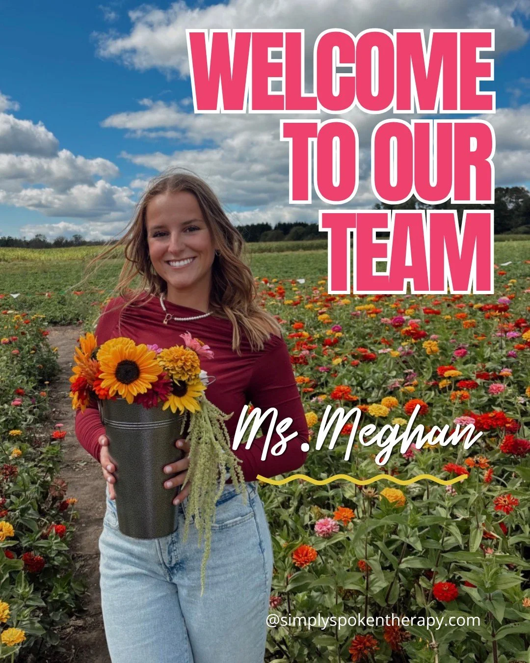 ✨ Simply Spoken is growing and we are SO excited to introduce the newest member of our team -  Ms. Meghan!

Meghan comes to us as a proud UW&ndash;Whitewater alum, which means she already feels like family around here (we may have a *slight* Warhawk 