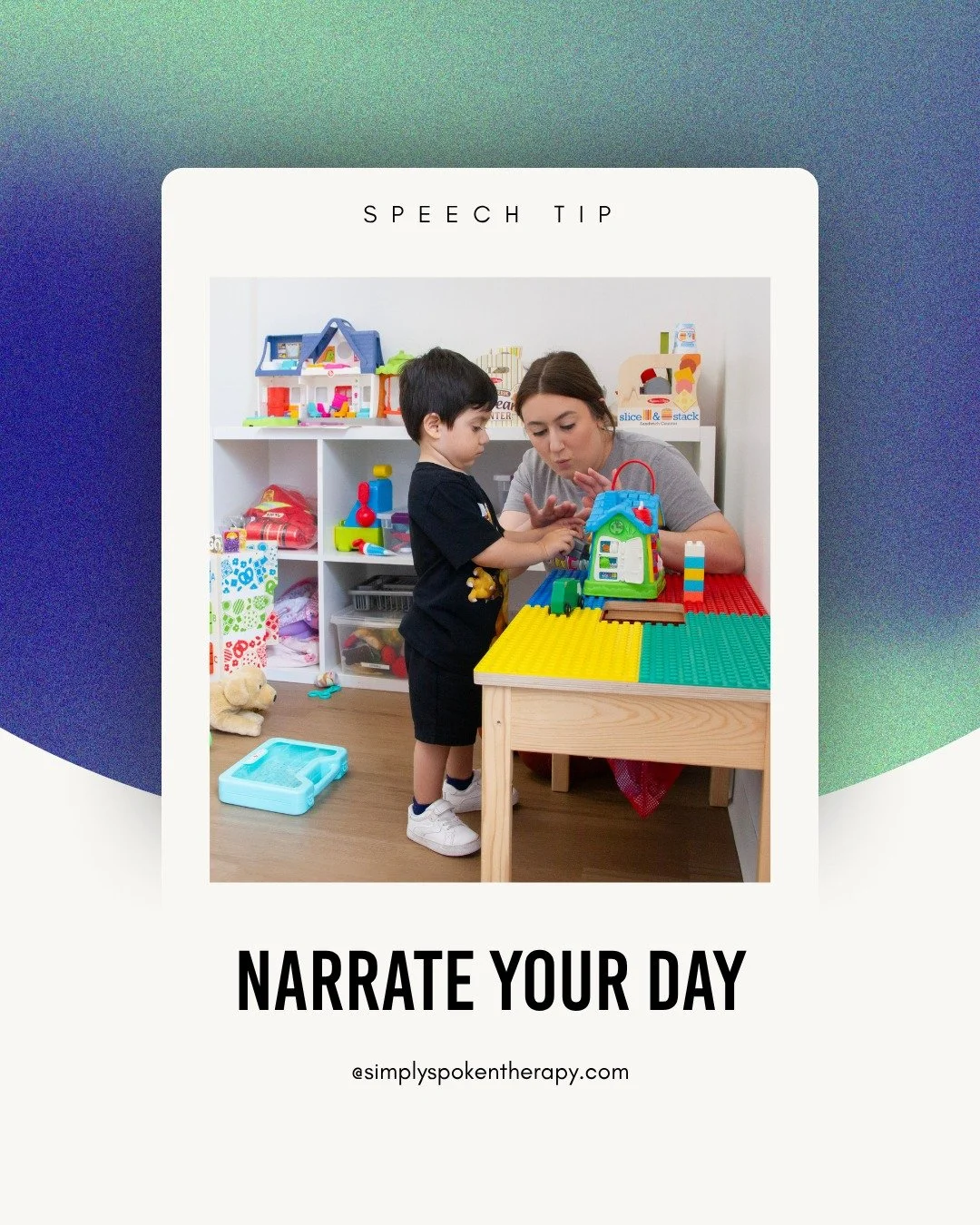 Stuck on what to say to your toddler? Just describe what you're doing. 
'Mommy is washing the apple. Apple is wet! Now we cut the apple.' 

Sounds silly, feels silly, works like magic. The more language they hear in real-life context, the more they s
