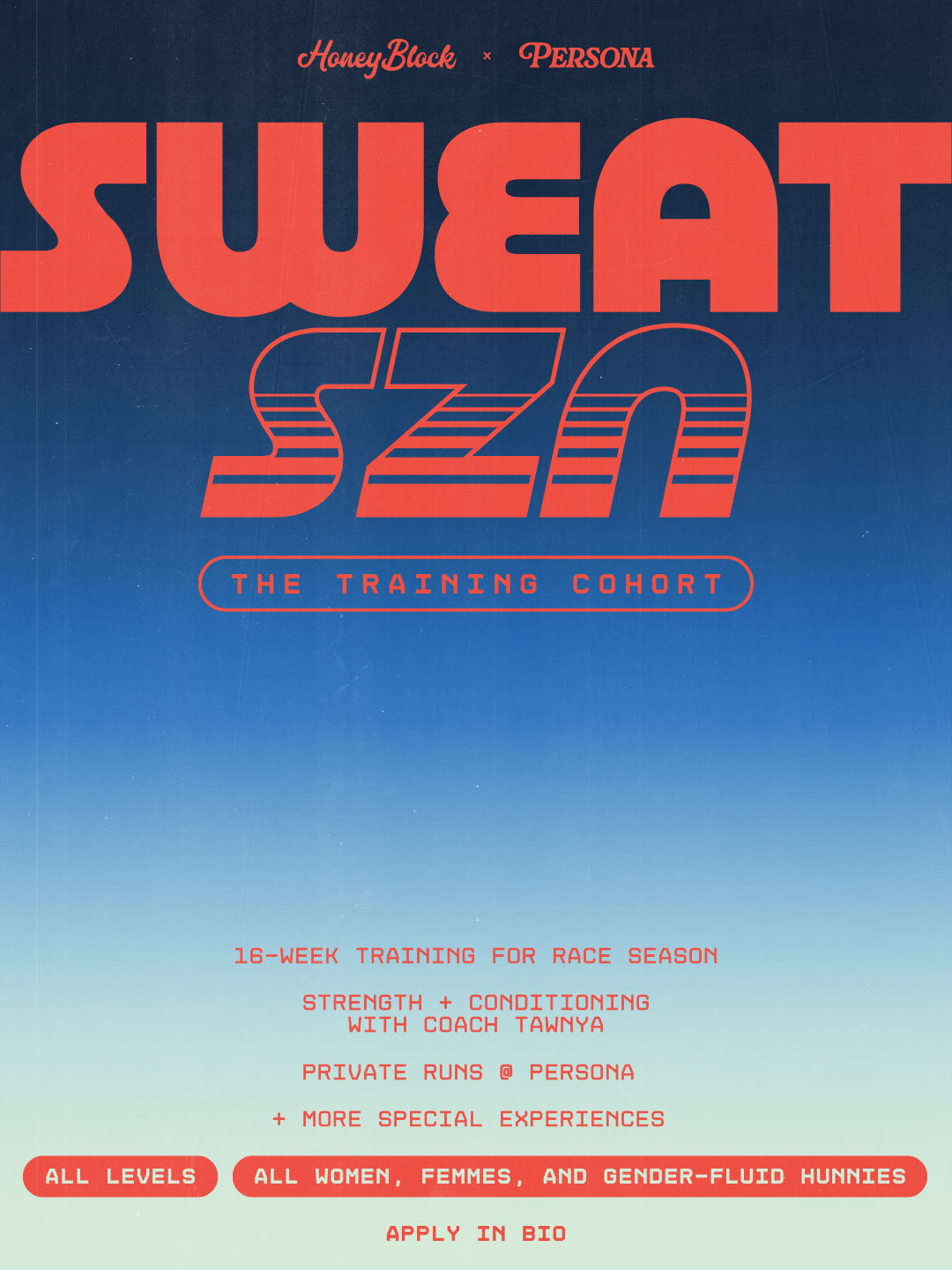 Sweat Szn Event Poster