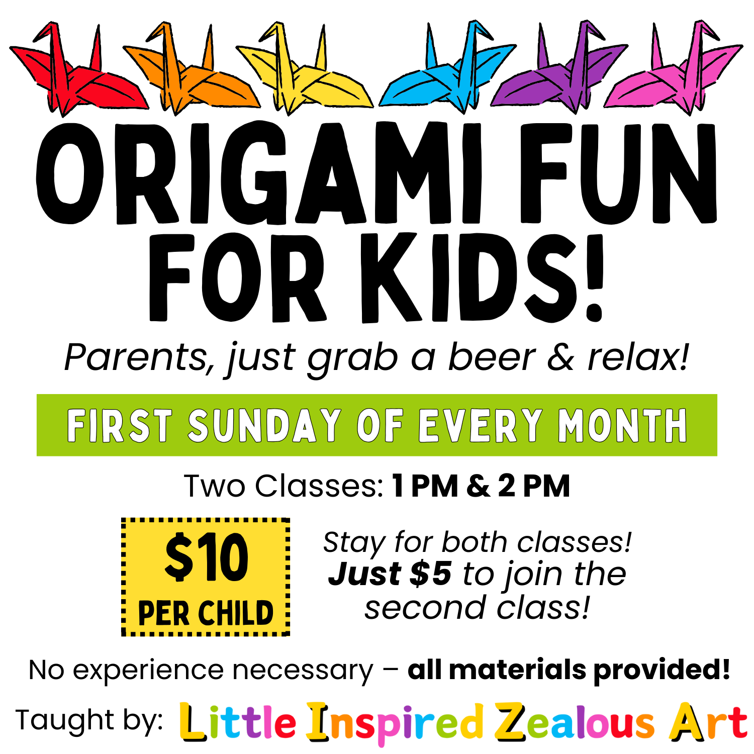 Origami for Kids at Turgua!