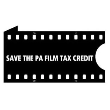 Icon developed to raise the public's awareness of the potential elimination of the PA Film Tax Credit, offering incentives for productions to film in PA. The art was later modified to "RAISE the film tax credit," then "UNCAP." 